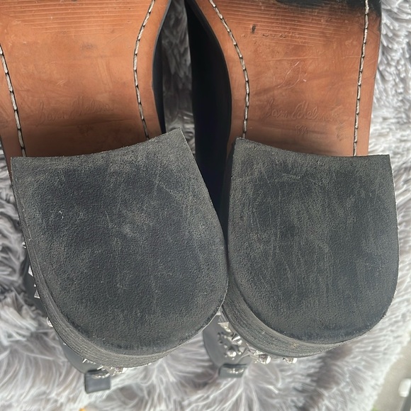 Sam Edelman ‘Dover’ Chelsea Leather Studded Ankle Boots - Picture 9 of 14